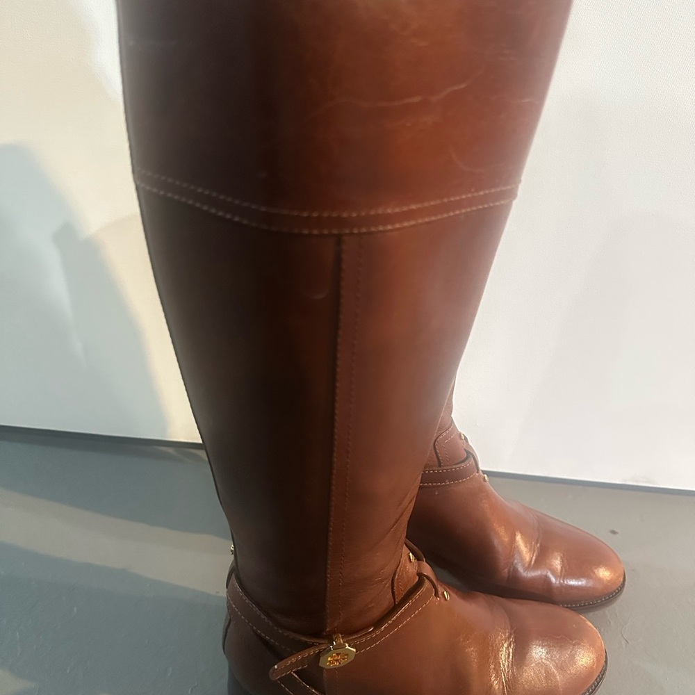 Tory Burch Brown Over the Knee Boots